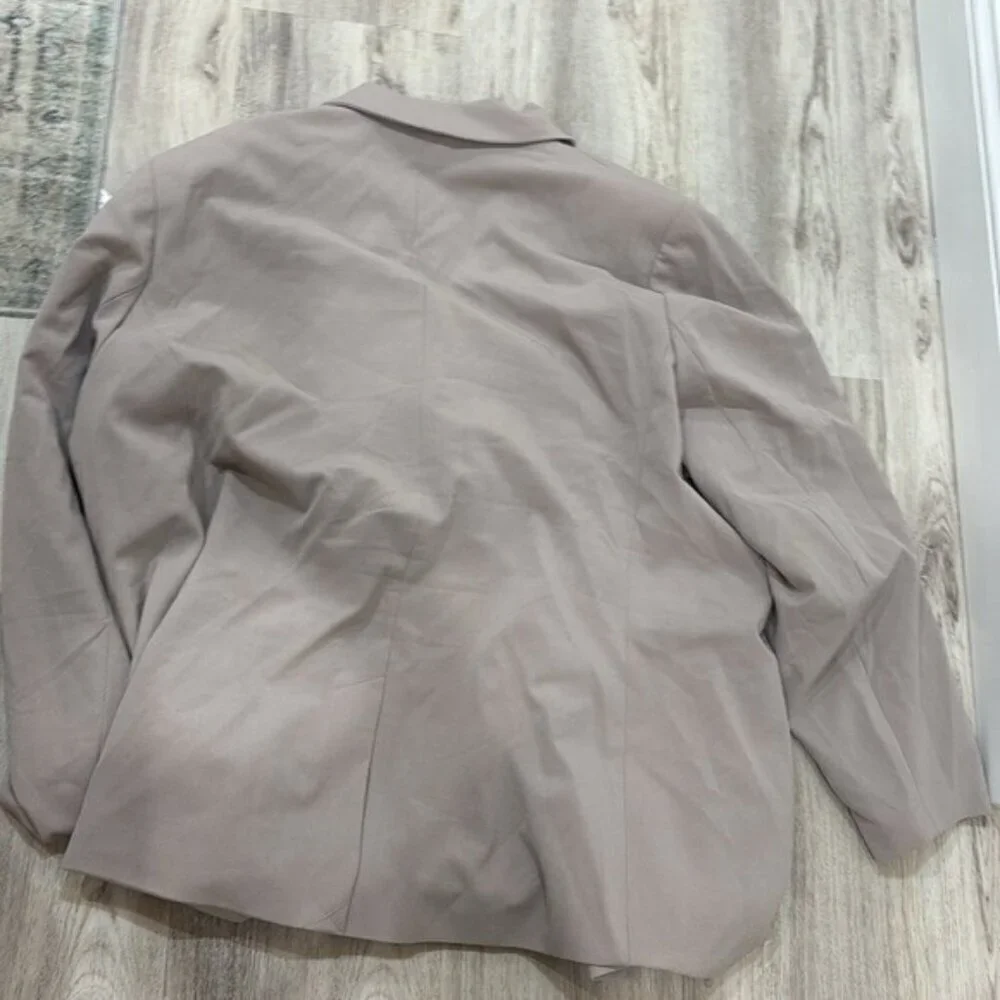Nine West Women's taupe double breasted blazer size 4X  new
